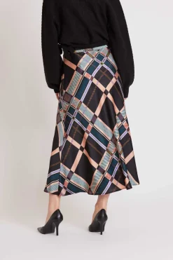 Sale Jupe midi à carreaux HARMONIE Les Jupes & Pantalons