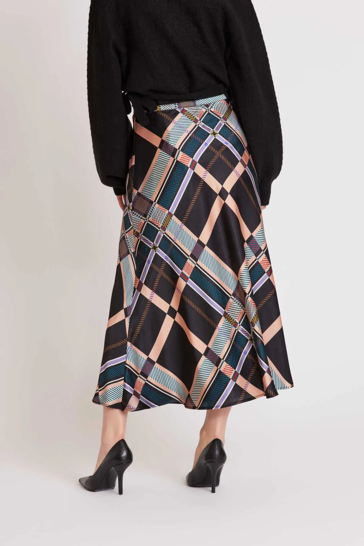 Sale Jupe midi à carreaux HARMONIE Les Jupes & Pantalons