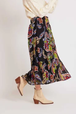 Online Jupe midi en voile de viscose imprimé HARLEY Les Jupes & Pantalons