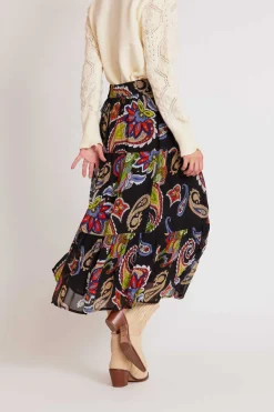 Online Jupe midi en voile de viscose imprimé HARLEY Les Jupes & Pantalons