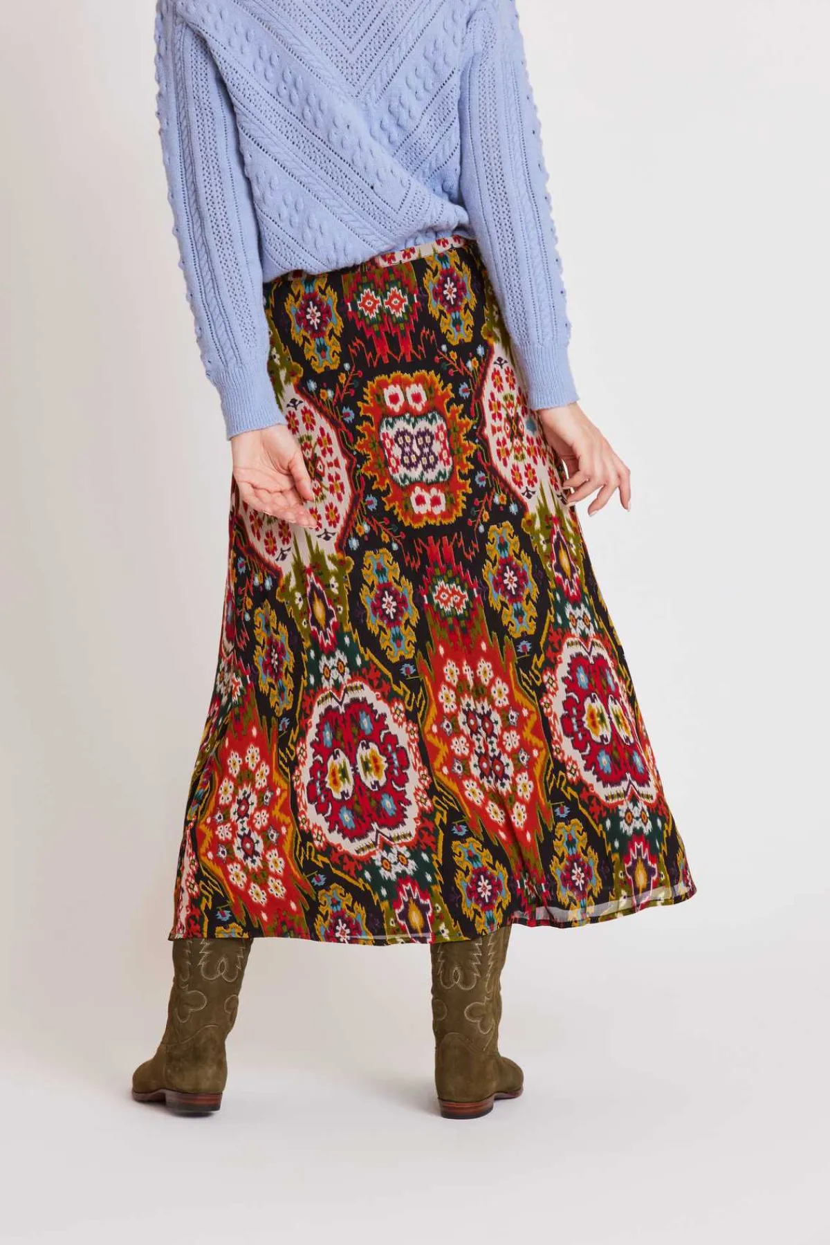 Outlet Jupe midi imprimée HYACINTHE Les Jupes & Pantalons