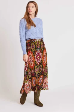 Outlet Jupe midi imprimée HYACINTHE Les Jupes & Pantalons