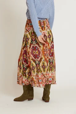 Outlet Jupe midi imprimée HYACINTHE Les Jupes & Pantalons