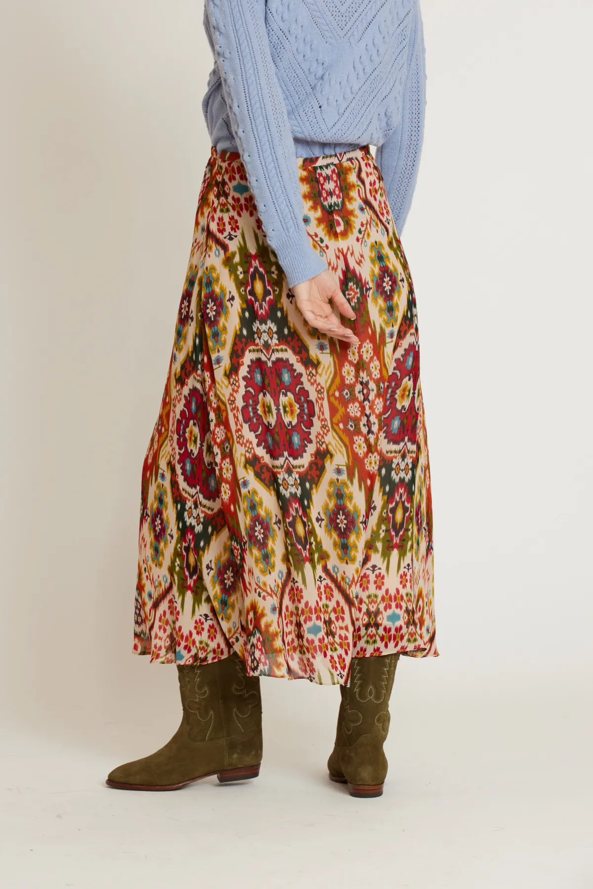 Outlet Jupe midi imprimée HYACINTHE Les Jupes & Pantalons