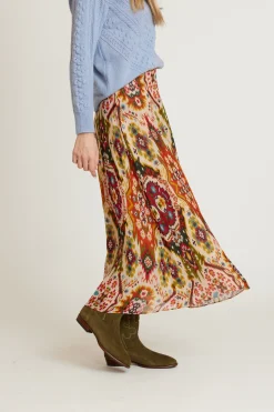Outlet Jupe midi imprimée HYACINTHE Les Jupes & Pantalons