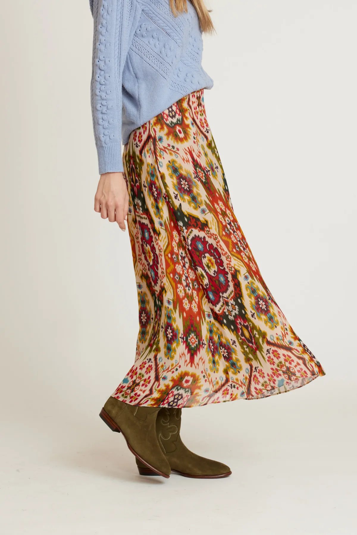 Outlet Jupe midi imprimée HYACINTHE Les Jupes & Pantalons