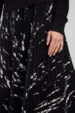 Shop Jupe midi plissée en maille GALATEA La Maille|Les Jupes & Pantalons