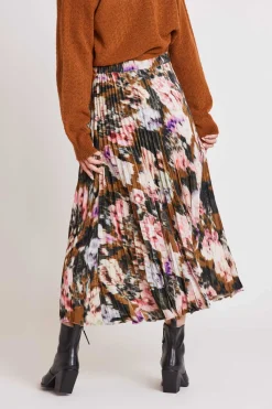 Online Jupe midi plissée et imprimée HAVANA Les Blouses, Chemisiers & Tops