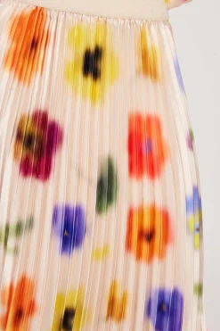 Cheap Jupe mi-longue à imprimé floral GERALDINE Les Jupes & Pantalons