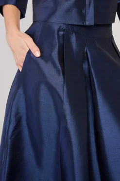 Outlet Jupe mi-longue evasée satinée GAVINA Les Jupes & Pantalons