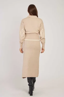 Cheap Jupe mi-longue fendue en maille GABY Les Jupes & Pantalons