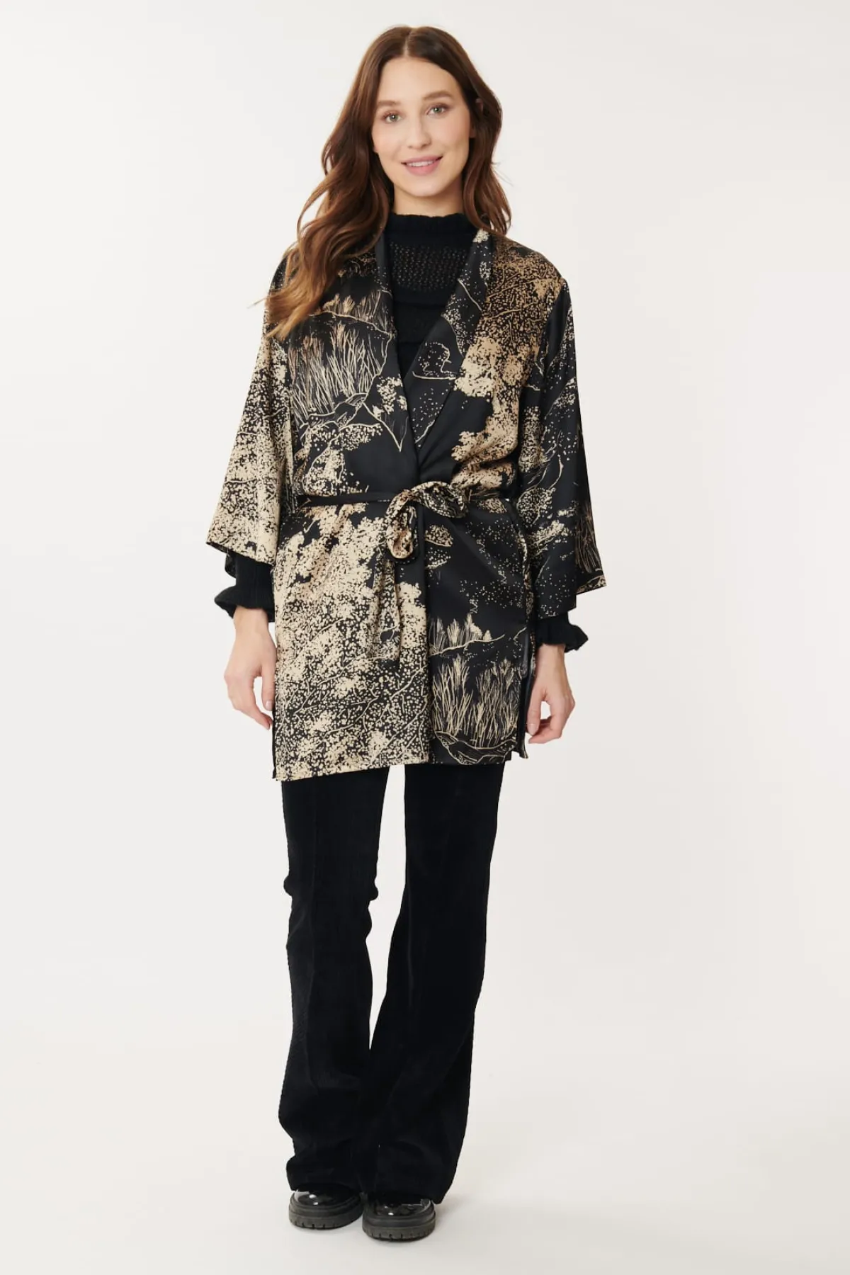 Flash Sale Kimono Paysage Imprimé CELINE Les Manteaux, Vestes & Doudounes