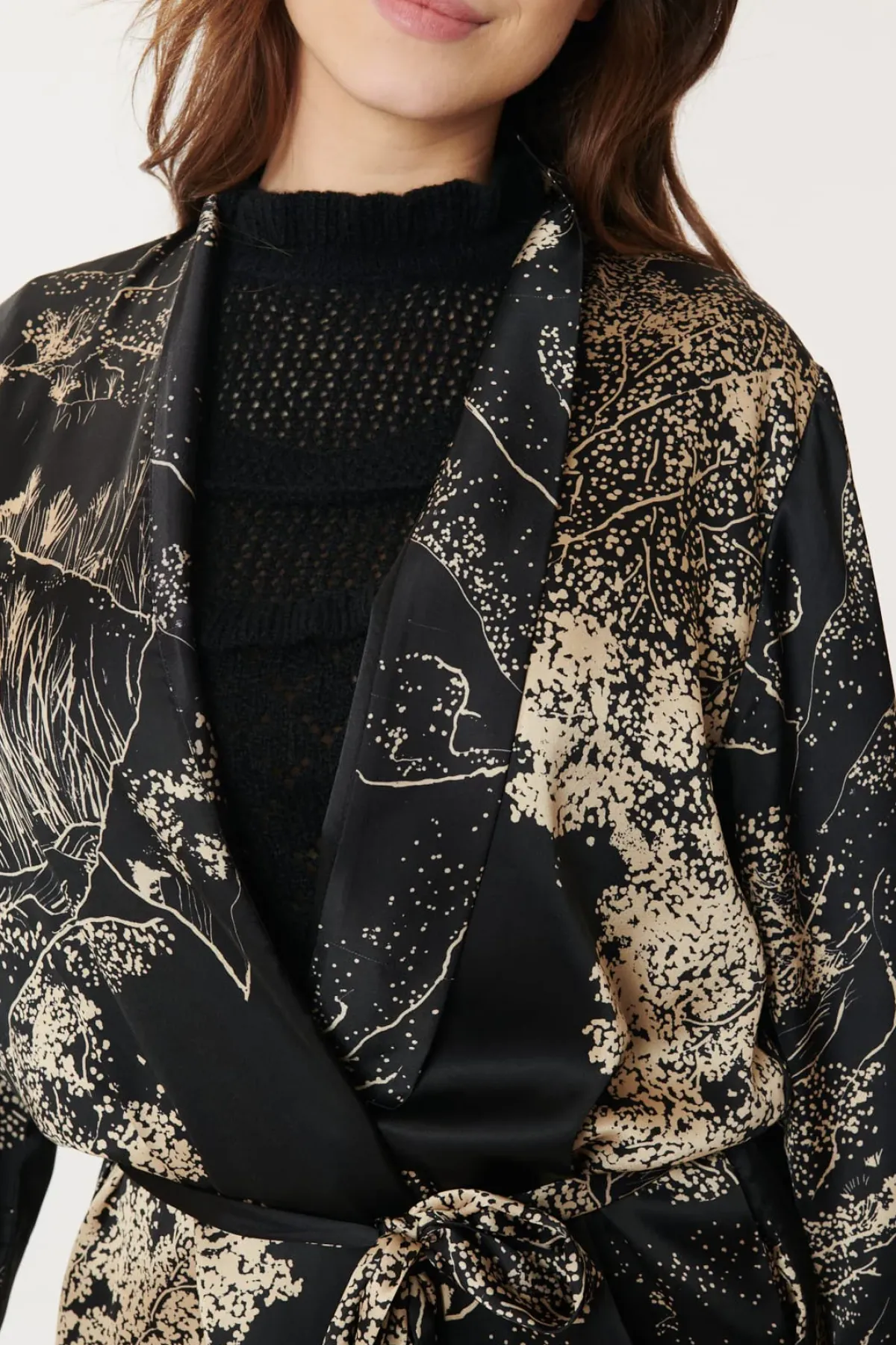 Flash Sale Kimono Paysage Imprimé CELINE Les Manteaux, Vestes & Doudounes