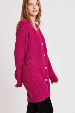 Cheap Long cardigan uni CARACAS La Maille|Les Gilets, Cardigans & Pulls