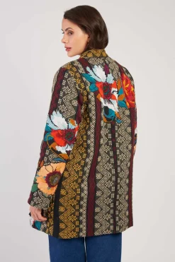 Fashion Manteau brodé en coton LIZBETH Les Manteaux, Vestes & Doudounes