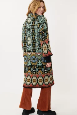 Cheap Manteau en maille jacquard LIVERPOOL Les Manteaux, Vestes & Doudounes|La Maille