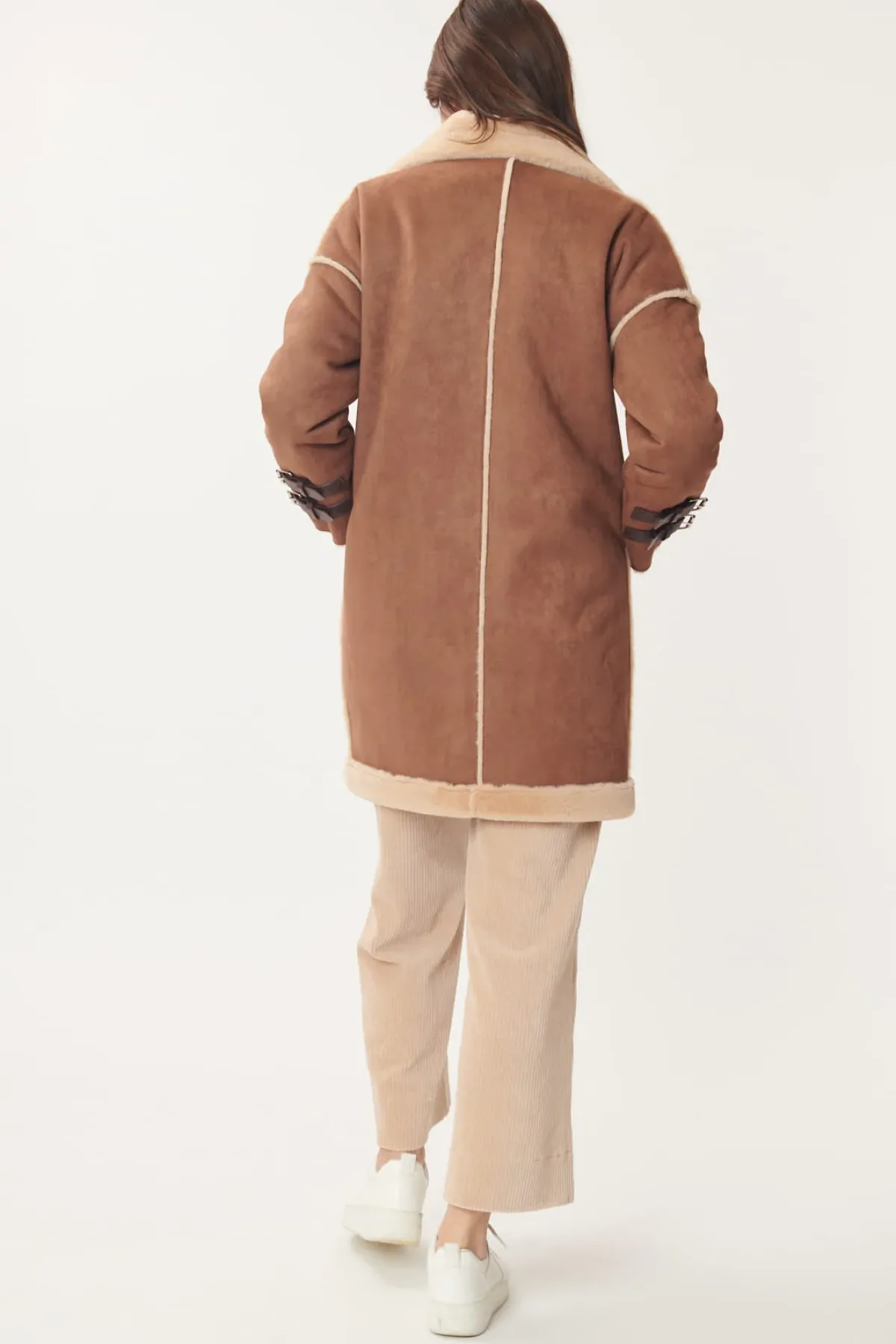 Hot Manteau en simili dain et fausse fourrure CILLA Les Manteaux, Vestes & Doudounes