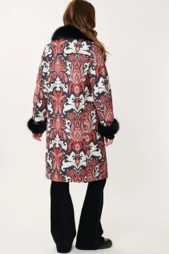 Store Manteau imprimé en fausse peau retournée CASSIS Les Manteaux, Vestes & Doudounes