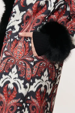 Store Manteau imprimé en fausse peau retournée CASSIS Les Manteaux, Vestes & Doudounes