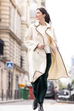 Cheap Manteau long avec ceinture LEA Les Manteaux, Vestes & Doudounes