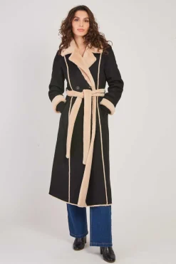 Flash Sale Manteau long reversible en fausse fourrure LÉONIE Les Manteaux, Vestes & Doudounes