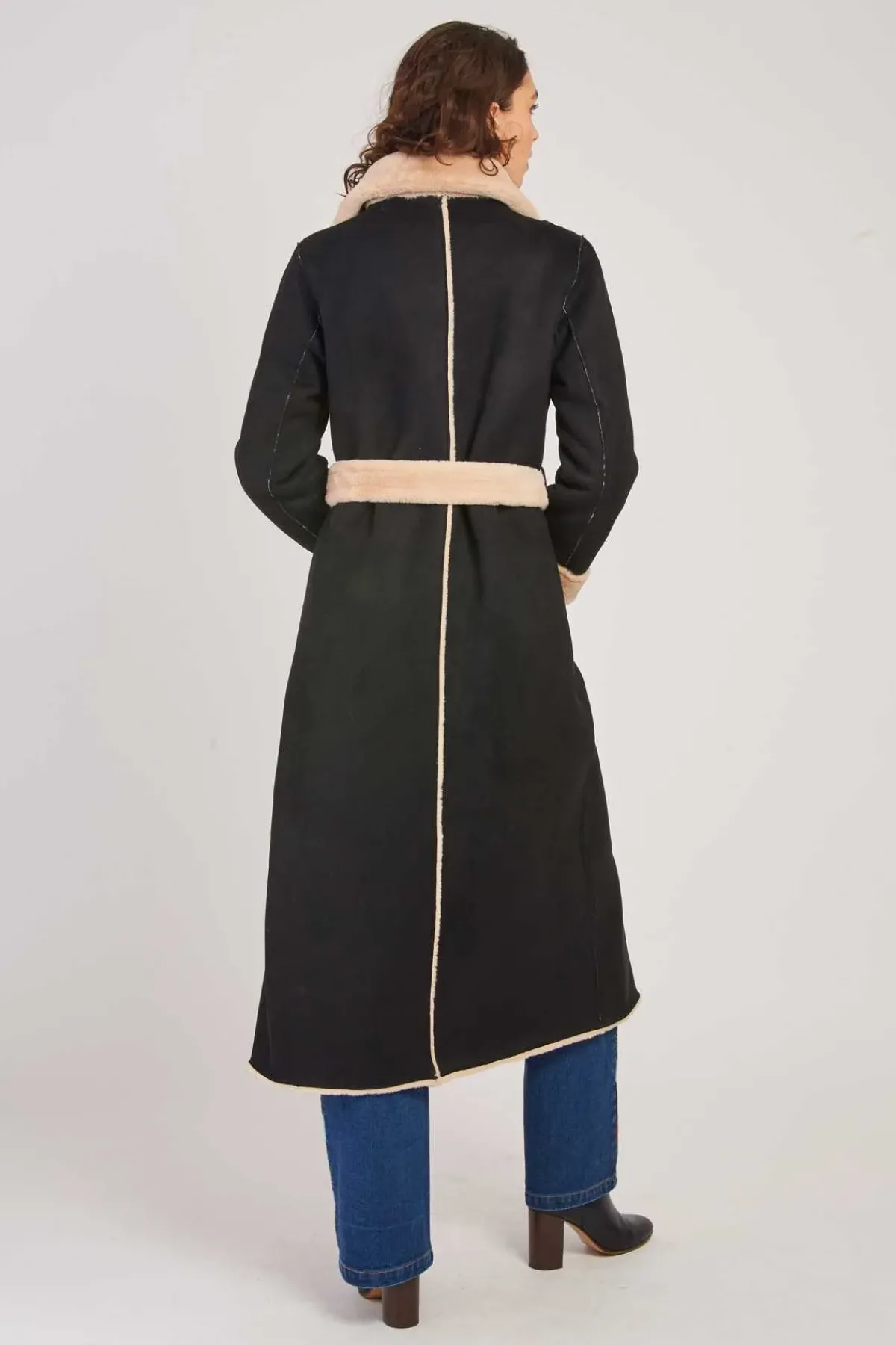 Flash Sale Manteau long reversible en fausse fourrure LÉONIE Les Manteaux, Vestes & Doudounes