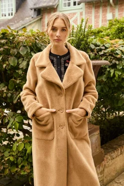 Hot Manteau long réversible en fausse fourrure LUDMILLA Les Manteaux, Vestes & Doudounes