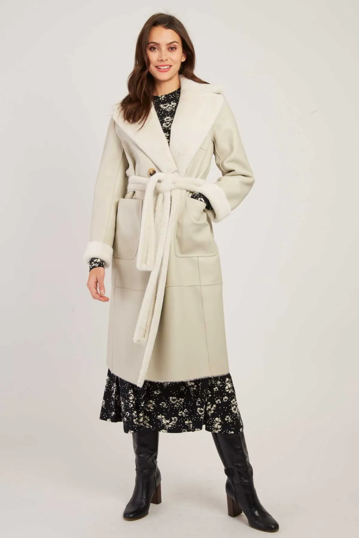 New Manteau long réversible fausse fourrure LENNA Les Manteaux, Vestes & Doudounes