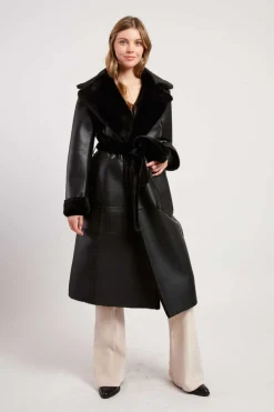 New Manteau long réversible fausse fourrure LENNA Les Manteaux, Vestes & Doudounes