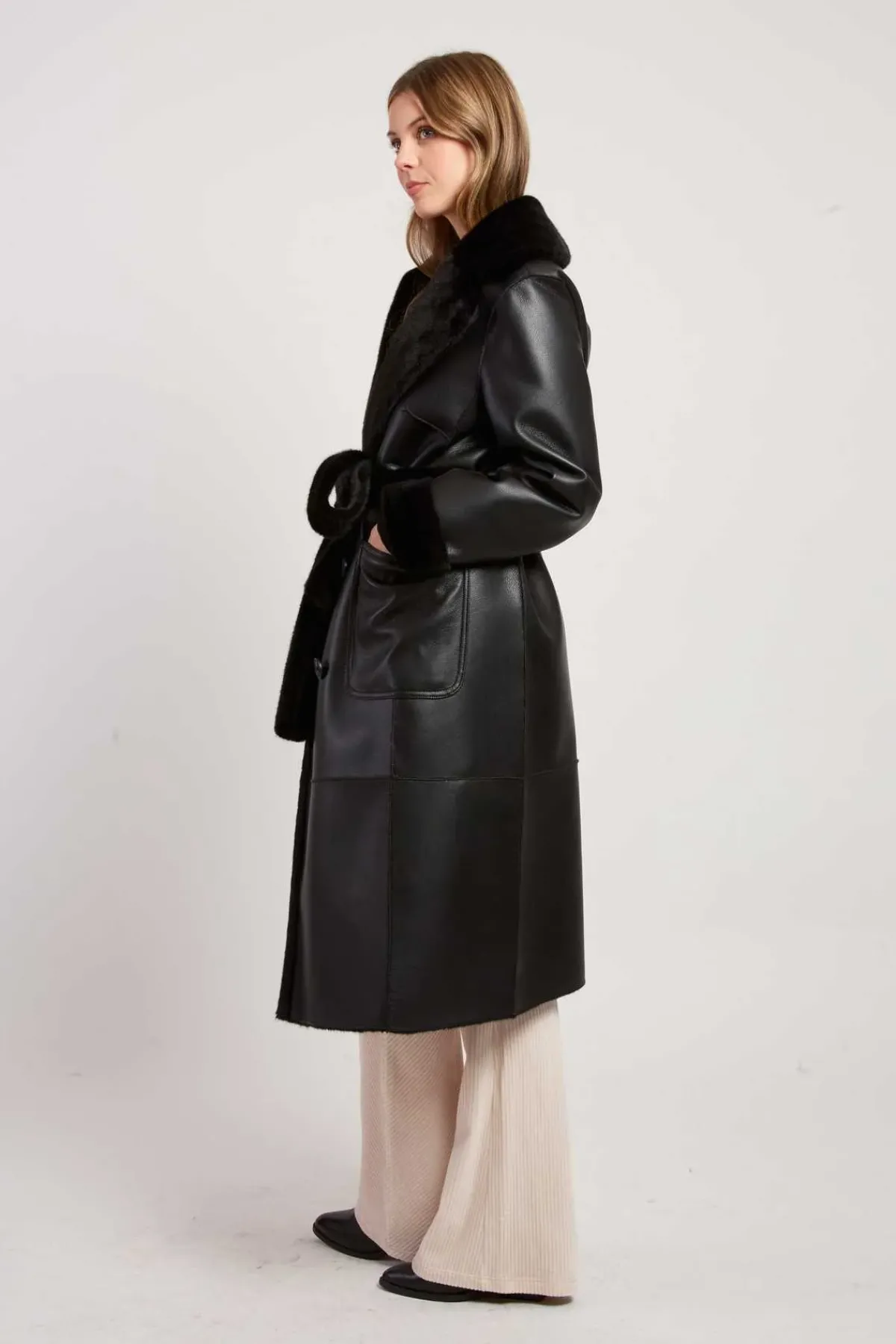 New Manteau long réversible fausse fourrure LENNA Les Manteaux, Vestes & Doudounes