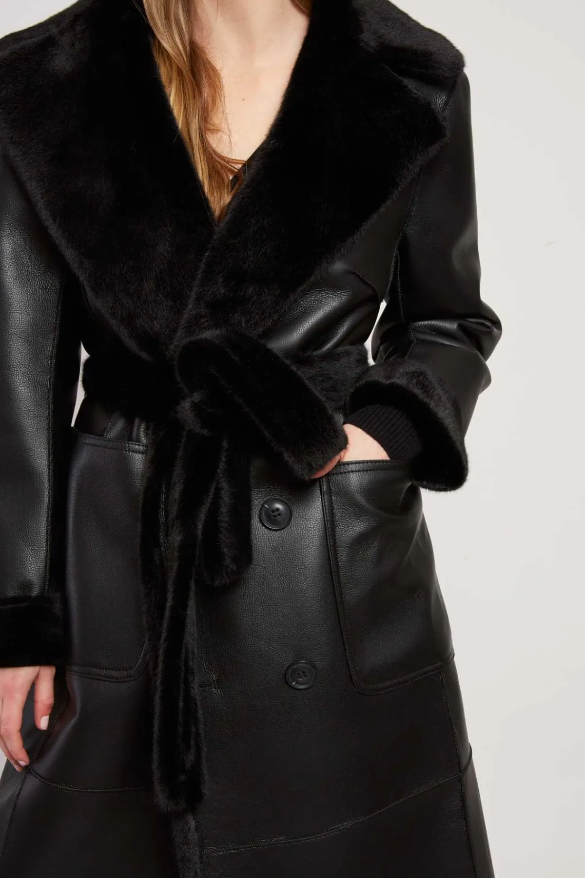 New Manteau long réversible fausse fourrure LENNA Les Manteaux, Vestes & Doudounes