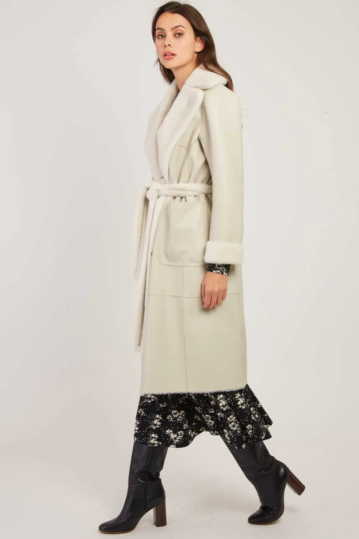 New Manteau long réversible fausse fourrure LENNA Les Manteaux, Vestes & Doudounes