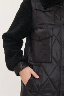 Discount Manteau matelassé et fausse fourrure FIRMINE Les Manteaux, Vestes & Doudounes