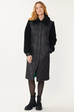 Discount Manteau matelassé et fausse fourrure FIRMINE Les Manteaux, Vestes & Doudounes