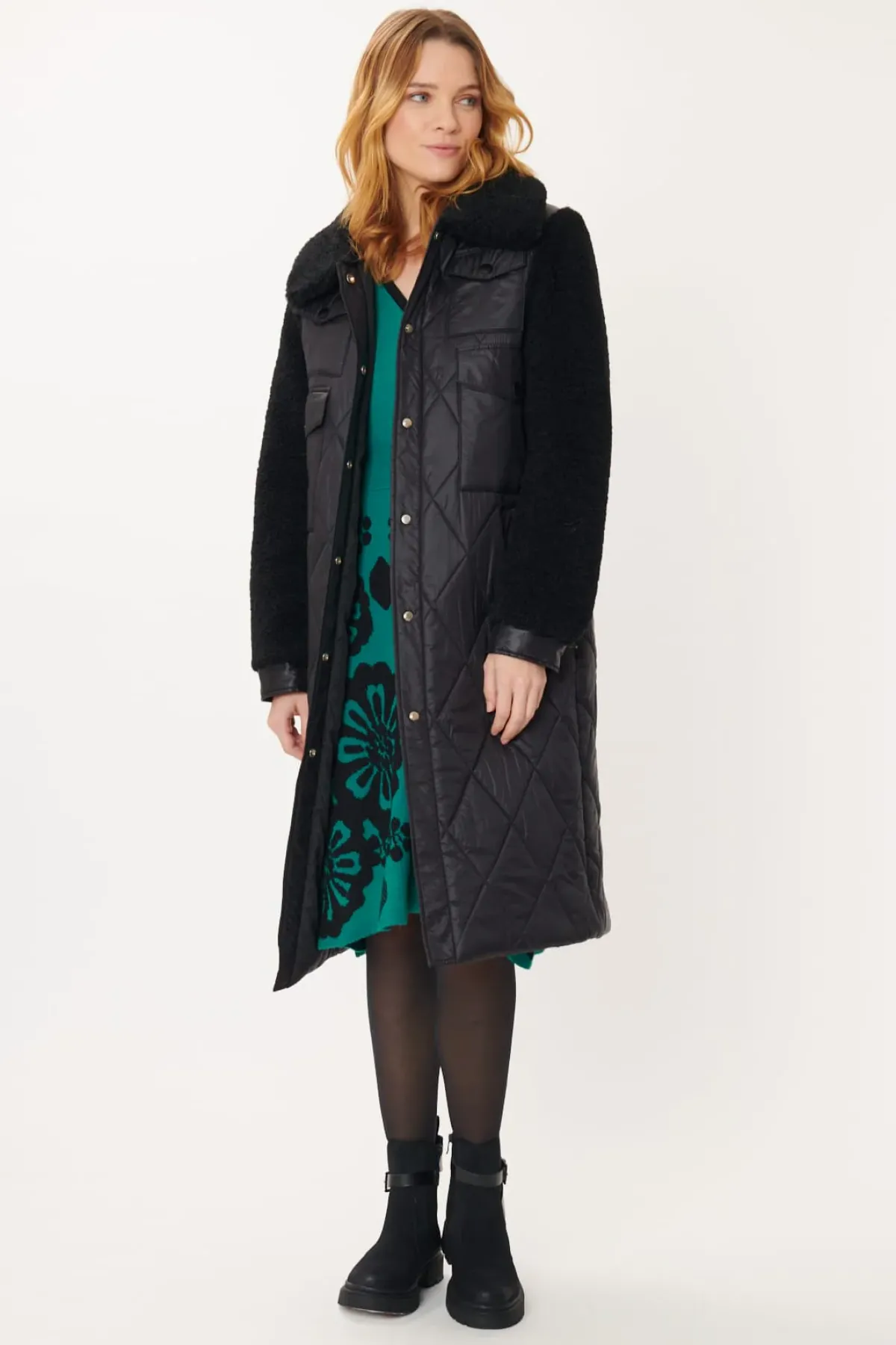 Discount Manteau matelassé et fausse fourrure FIRMINE Les Manteaux, Vestes & Doudounes