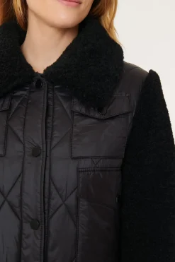 Discount Manteau matelassé et fausse fourrure FIRMINE Les Manteaux, Vestes & Doudounes