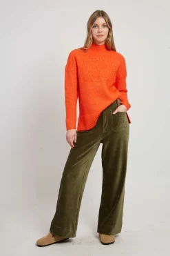 Discount Pantalon ample en velours côtelé RAINBOW Les Jupes & Pantalons