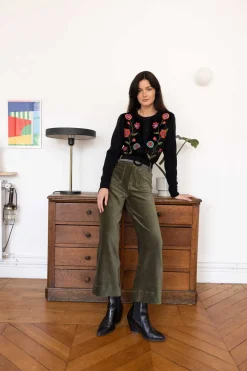 Discount Pantalon ample en velours côtelé RAINBOW Les Jupes & Pantalons