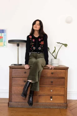 Discount Pantalon ample en velours côtelé RAINBOW Les Jupes & Pantalons