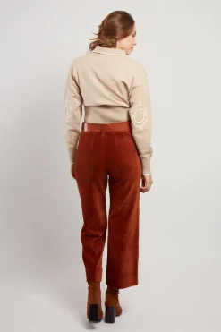 Discount Pantalon ample en velours côtelé RAINBOW Les Jupes & Pantalons