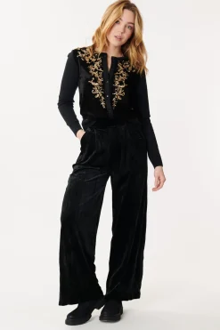 Best Sale Pantalon Ample Velours Frappé NELLY Les Jupes & Pantalons