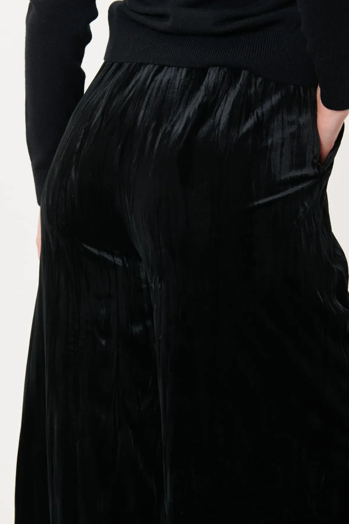 Best Sale Pantalon Ample Velours Frappé NELLY Les Jupes & Pantalons