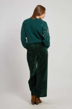 Best Sale Pantalon droit en velours RAMONA Les Jupes & Pantalons