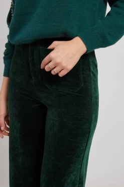 Best Sale Pantalon droit en velours RAMONA Les Jupes & Pantalons