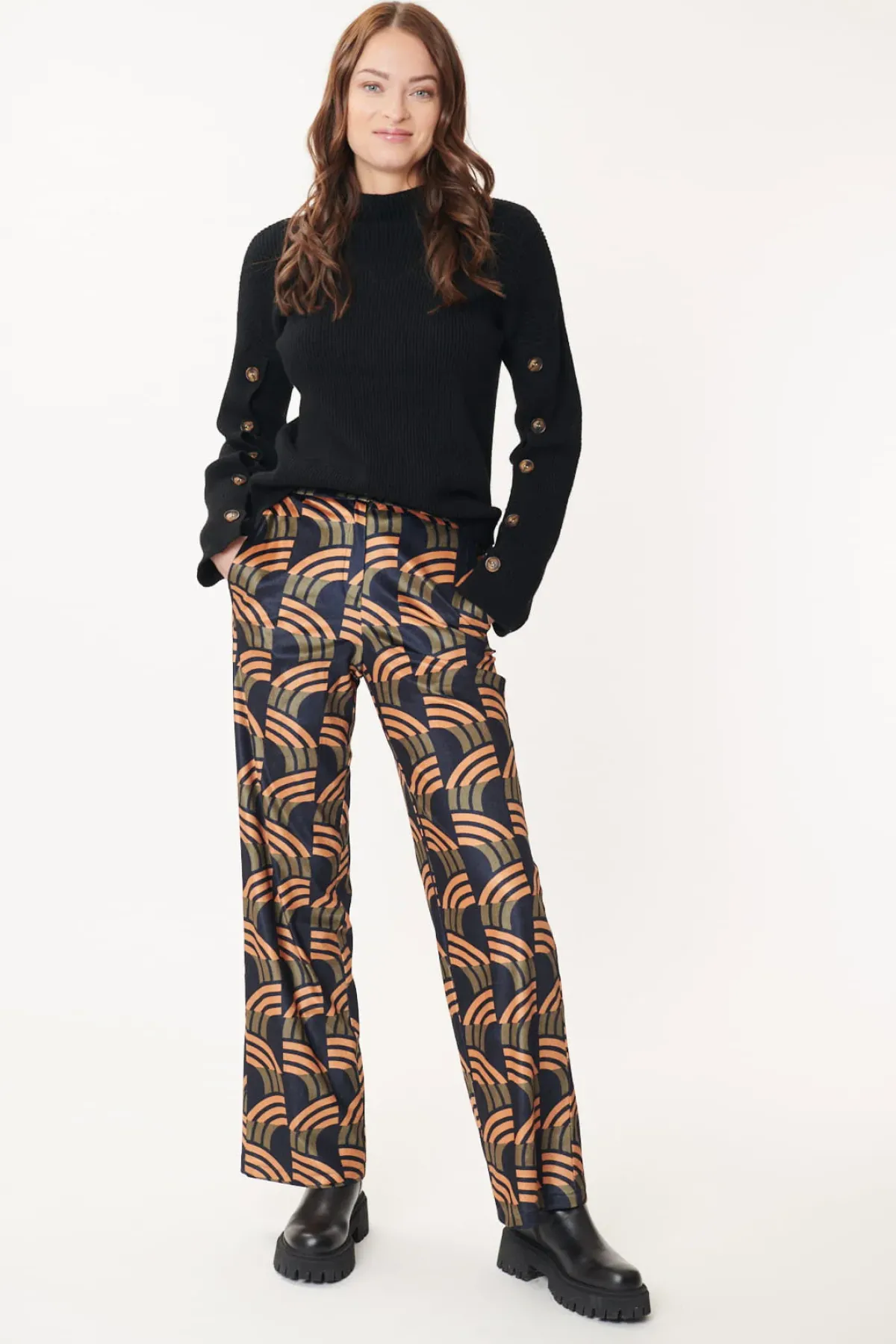 Cheap Pantalon en Velours Imprimé NEIGE Les Jupes & Pantalons