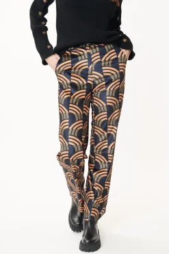 Cheap Pantalon en Velours Imprimé NEIGE Les Jupes & Pantalons