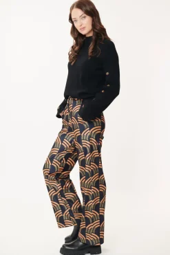 Cheap Pantalon en Velours Imprimé NEIGE Les Jupes & Pantalons