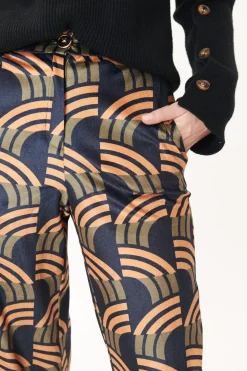 Cheap Pantalon en Velours Imprimé NEIGE Les Jupes & Pantalons