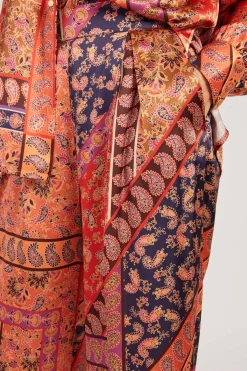 Best Pantalon fluide en satin imprimé RAYONNANTE Les Jupes & Pantalons