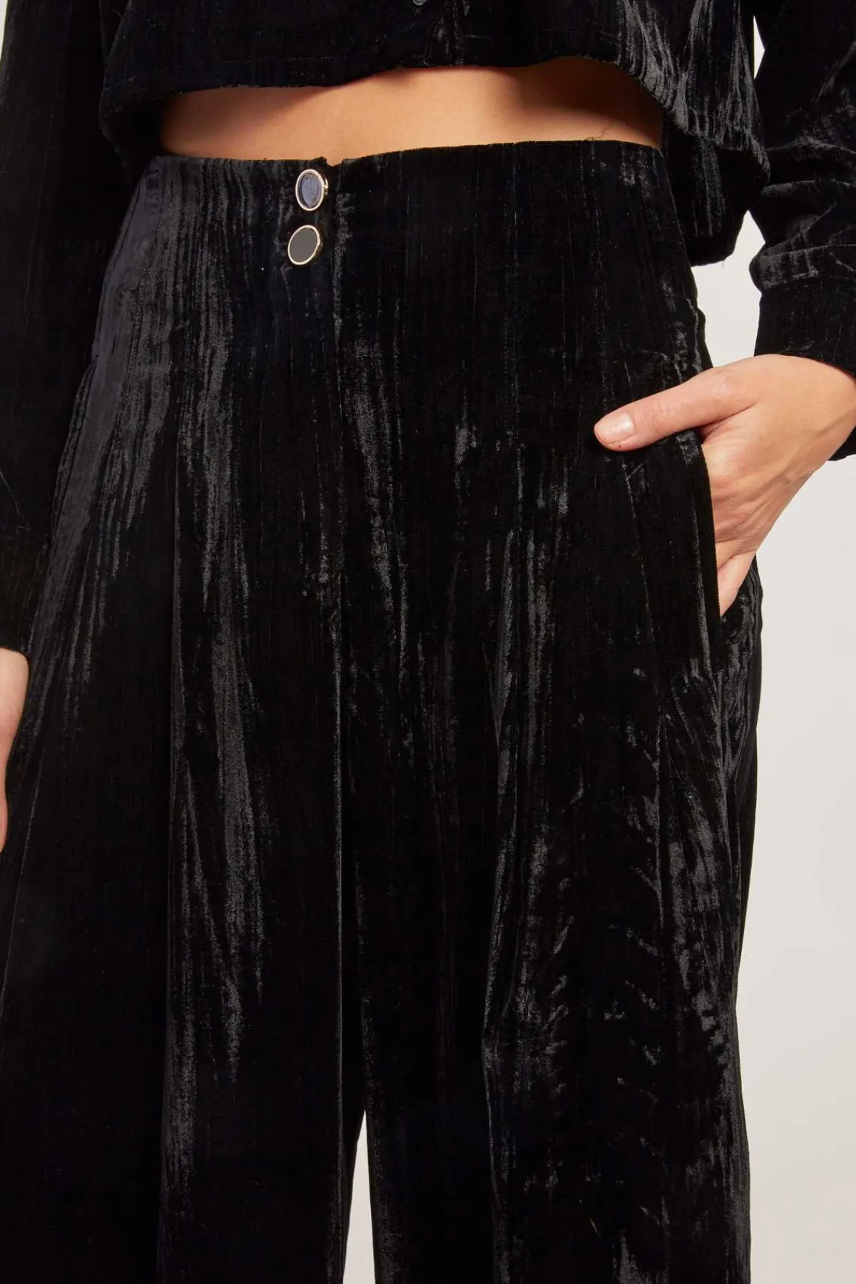 Online Pantalon large en velours côtelé RALLYE Les Jupes & Pantalons